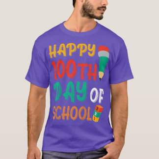 Camiseta Niños Felices 100 días del Día de la Escuela 100 d
