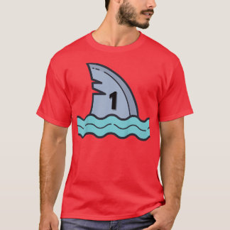 Camiseta Niños felices cumpleaños de tiburón niños de un añ