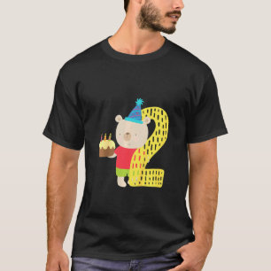 Camiseta Niños felices cumpleaños Fiesta animal osos niños 