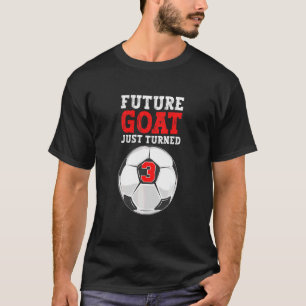Camiseta Niños felices cumpleaños fútbol niño de 3 años Chi