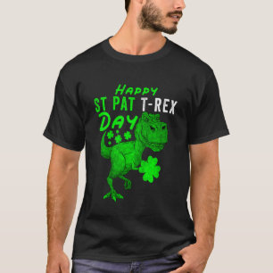 Camiseta Niños felices Día de St Pat Trex Dino St Patricks