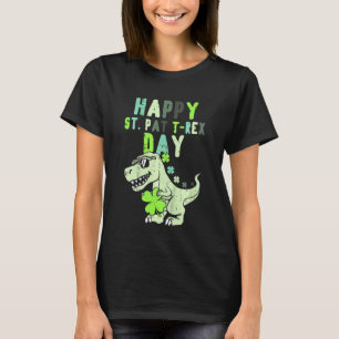 Camiseta Niños felices Día de St Pat Trex Dino St Patricks 