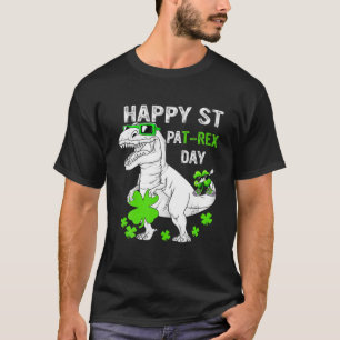 Camiseta Niños felices Dinosaurios del Día de San Patricio