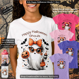 Camiseta Niños felices Halloween Ghouls