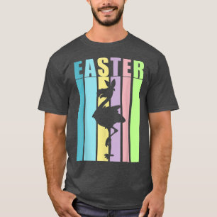 Camiseta Niños Felices Pascua Flamingo Bunny Ears Gracioso