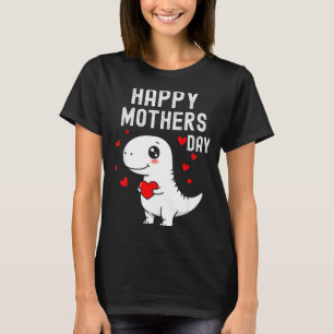 Camiseta Niños feliz día de las madres lindo t rex dinosaur