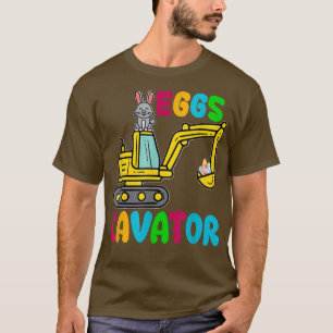 Camiseta Niños Feliz Día de Pascua, lindo conejo cavador To