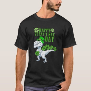 Camiseta Niños Feliz Día de San Pat Trex Dinosaur Patricks 