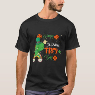 Camiseta Niños Feliz Día de St Pat Trex Dinosaur St Patrick