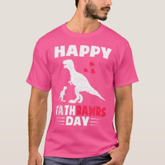 Camiseta Niños Feliz Día Del Padre Dinosaurio Papá De Hijo
