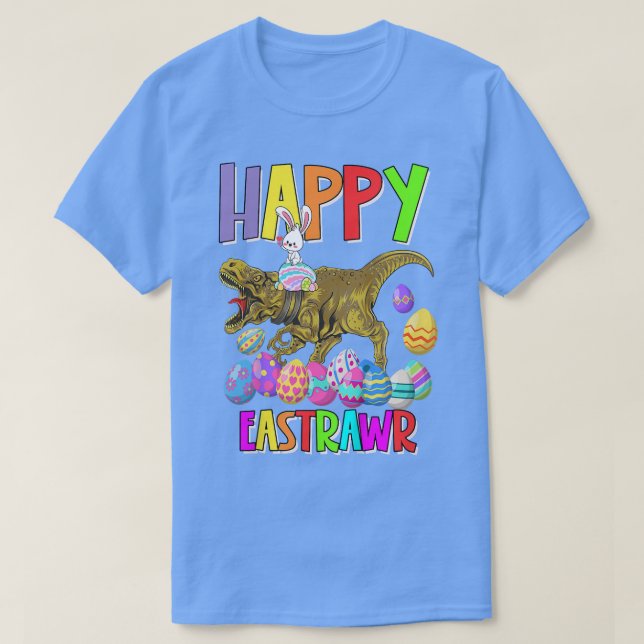 Camiseta Niños Feliz Eastrawr Tre Dinosaur Bunny Egg Hunt E (Diseño del anverso)