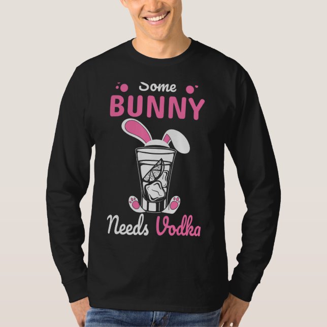 Camiseta Niños Feliz Pascua Algunos conejitos necesitan fon (Anverso)