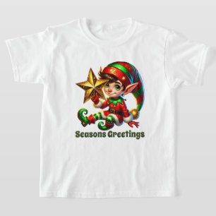 Camiseta Niños festivos Temporadas Saludos a los Navidades 