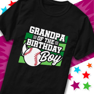 Camiseta Niños Fiesta de Béisbol Abuelo del niño de cumplea