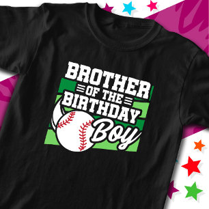 Camiseta Niños Fiesta de Béisbol Hermano del Niño Cumpleaño