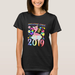 Camiseta Niños Fiesta de cumpleaños 3 años Flamingo Chica 3