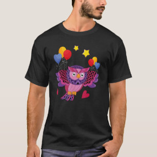 Camiseta Niños Fiesta de cumpleaños Bosque Pájaro Ave Lechu