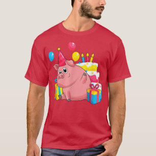Camiseta Niños Fiesta de Cumpleaños Cultivo Ganadero Cute P