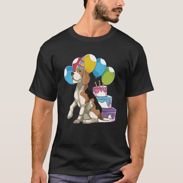 Camiseta Niños Fiesta de cumpleaños Cute Perro Animal Dueño (Anverso)