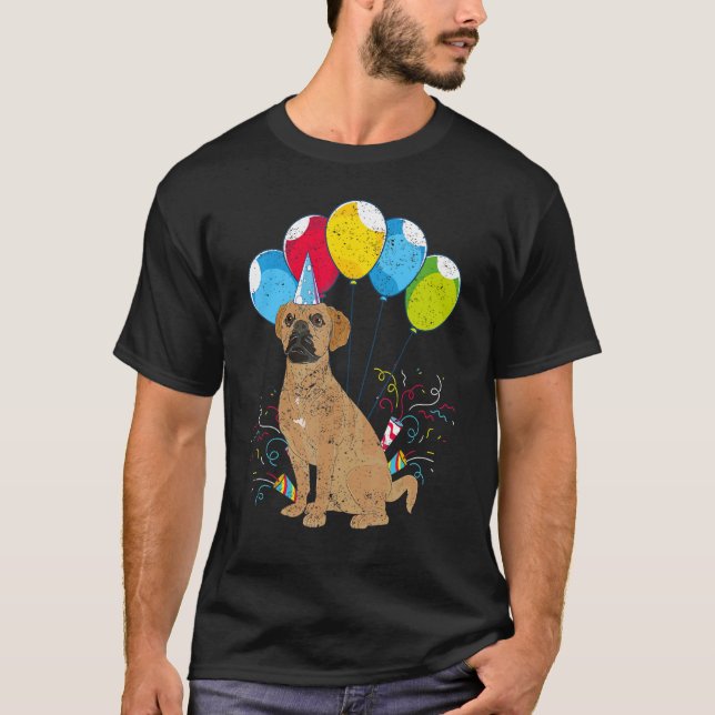 Camiseta Niños Fiesta de cumpleaños Mascota de perro animal (Anverso)