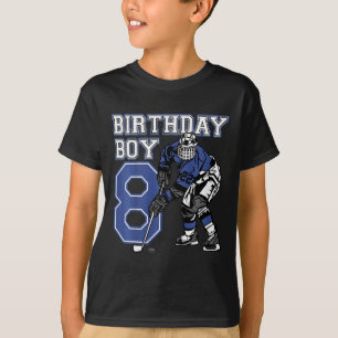 Camiseta Niños Fiesta de cumpleaños temática de hockey sobr