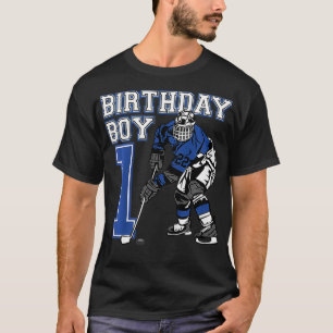 Camiseta Niños Fiesta de cumpleaños temática de hockey sobr