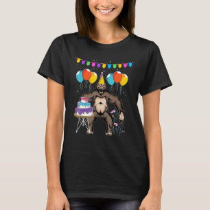 Camiseta Niños Fiesta de cumpleaños Zoológico de monos mono