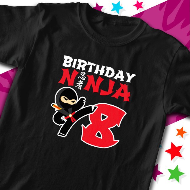 Camiseta Niños Fiestas de Ninja Karate, de 8 años, 8 años (Subido por el creador)