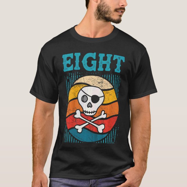 Camiseta Niños Fiestas piratas de 8 años Gi (Anverso)