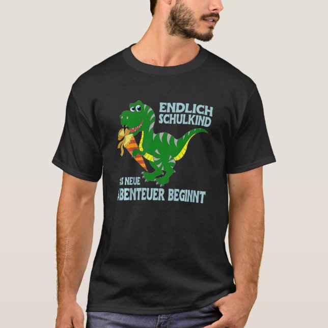 Camiseta Niños Finalmente Schulkind la nueva aventura comie (Anverso)