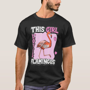 Camiseta Niños Flamingo Cita Ave A Este Chica Le Encantan L