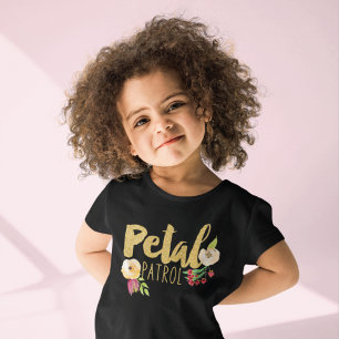 Camiseta Niños Flores Niñas Novias Bridesmaid Petrol