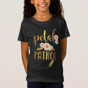 Camiseta Niños Flores Niñas Novias Bridesmaid Petrol