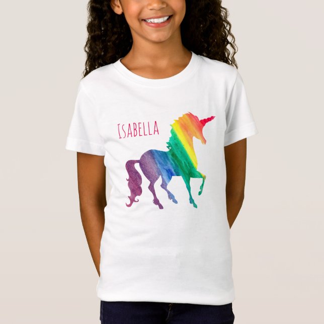 Camiseta Niños frescos personalizados de la acuarela del (Anverso)