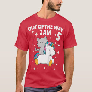 Camiseta Niños fuera del camino estoy 5 cumpleaños 5 años e