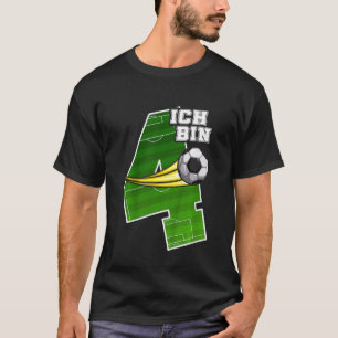 Camiseta Niños Fútbol 4º cumpleaños Ich bin 4 Niños