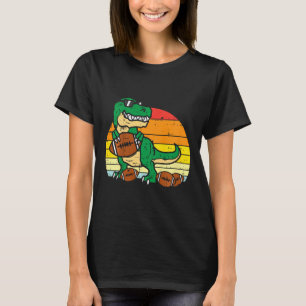 Camiseta Niños Fútbol Americano Trex Retro Dinosaurio Niños