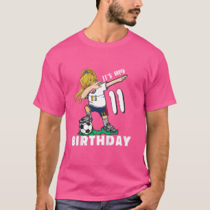 Camiseta Niños Fútbol Cumpleaños Fútbol de 11 años dab dan
