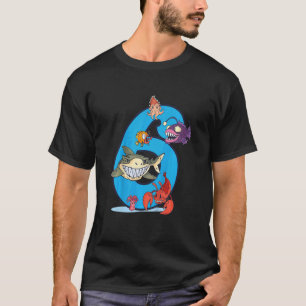Camiseta Niños Futuro Biólogo Marino 6 Año 6 Cumpleaños B