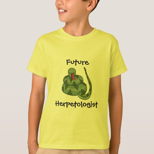 Camiseta Niños futuros lindos del amante de la serpiente (Anverso)