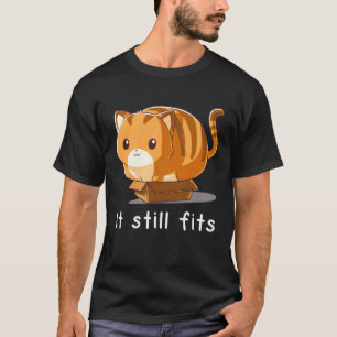 Camiseta Niños Gato En Caja Pequeña Todavía Cabe Niño Menor