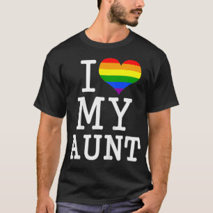 Camiseta Niños Gay Tía De Bebé Amo A Mi Tía LGBT P