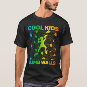 Camiseta Niños geniales escalan paredes Deporte extremo de
