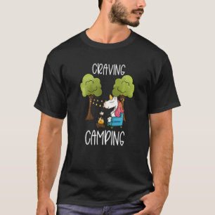 Camiseta Niños glamando gafas de camping unicornio