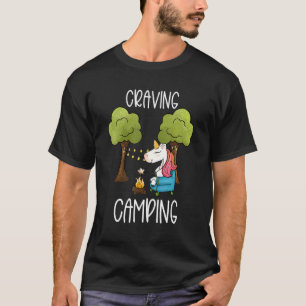 Camiseta Niños glamando gafas de camping unicornio