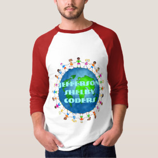 Camiseta Niños globales, codificadores de Jefferson Shelby