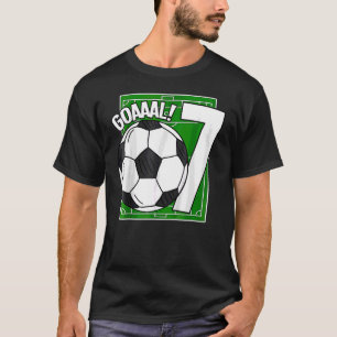 Camiseta Niños Goaal 7 de cumpleaños Fútbol de 7 años