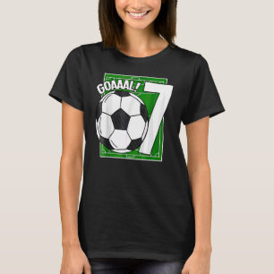 Camiseta Niños Goaal 7 de cumpleaños Fútbol de 7 años