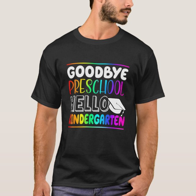 Camiseta Niños GOODBYE PREESCOLAR HELLO KINDERGARTEN School (Anverso)