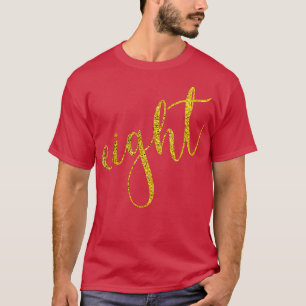 Camiseta Niños graciosos, chicos de ocho años, feliz octavo